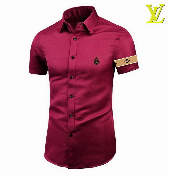 Louis Vuitton Short Sleeve Shirt Mens ID:20240614-171